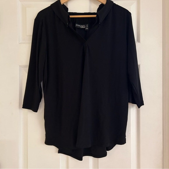 ATTITUDES Petite Plus Top - Picture 4 of 4